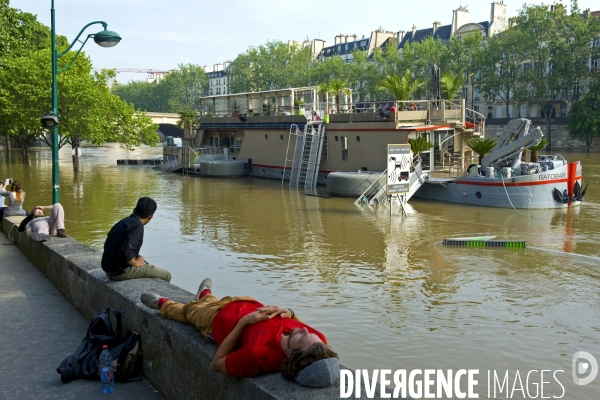 La crue de la Seine a Paris.