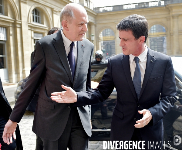 Jean Marc Sauvé avec Manuel Valls