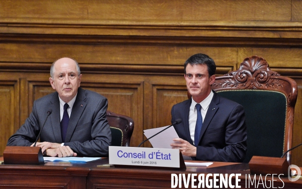 Jean Marc Sauvé avec Manuel Valls