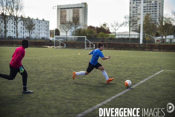 Quartier de caucriauville, au havre, lieu d emergence de grandes stars du football.