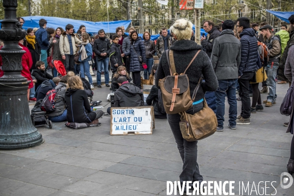 Quelques moments de  Nuit Debout 