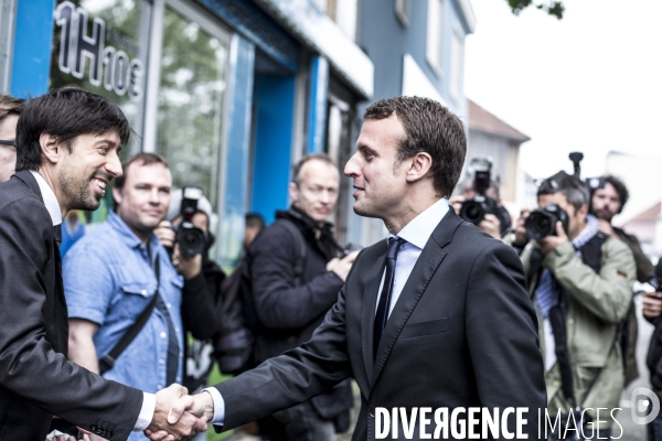 Emmanuel Macron à Montreuil