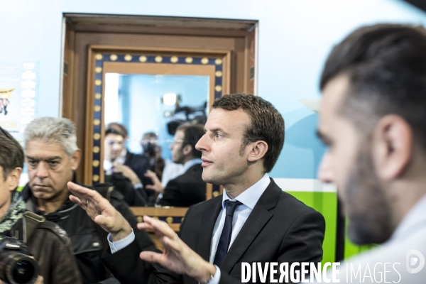 Emmanuel Macron à Montreuil