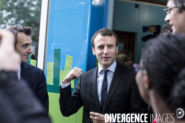 Emmanuel Macron à Montreuil