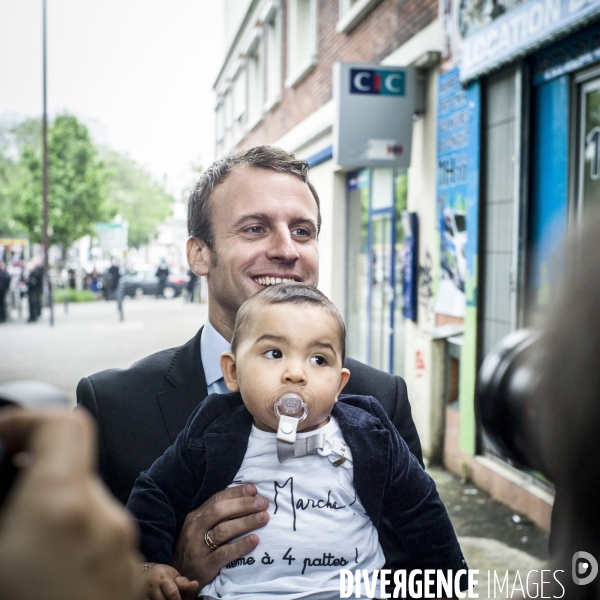 Emmanuel Macron à Montreuil