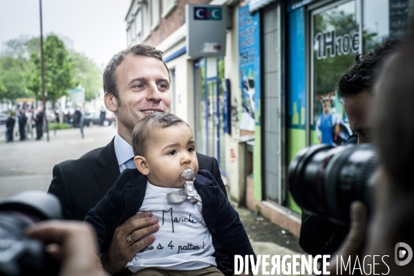 Emmanuel Macron à Montreuil