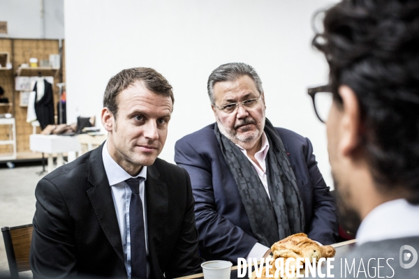Emmanuel Macron à Montreuil