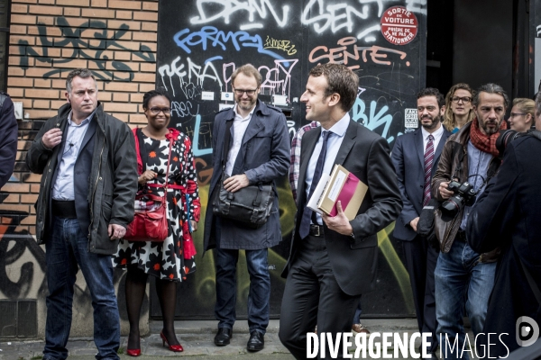 Emmanuel Macron à Montreuil