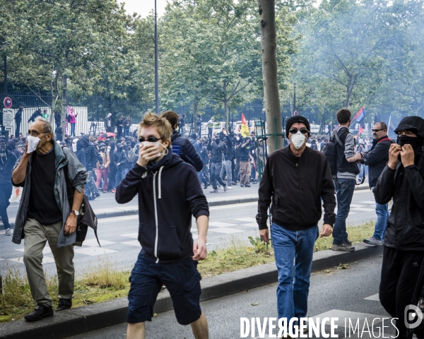 9 eme manifestation contre la loi travail, Paris.