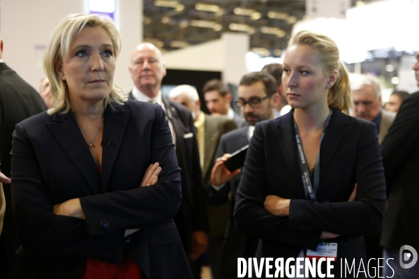Marine LE PEN visite le salon de l Armement EUROSATORY