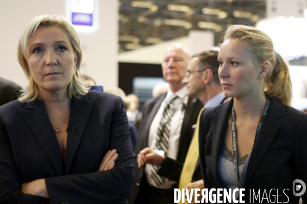 Marine LE PEN visite le salon de l Armement EUROSATORY