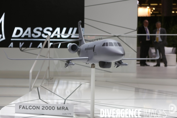 Marine LE PEN visite le salon de l Armement EUROSATORY