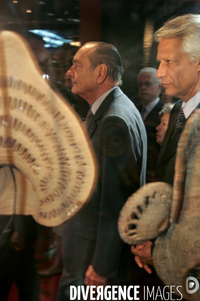 Jacques Chirac inaugure le Musée du Quai Branly