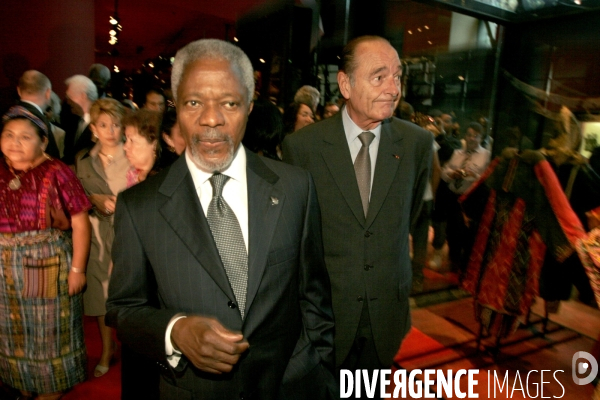 Jacques Chirac inaugure le Musée du Quai Branly