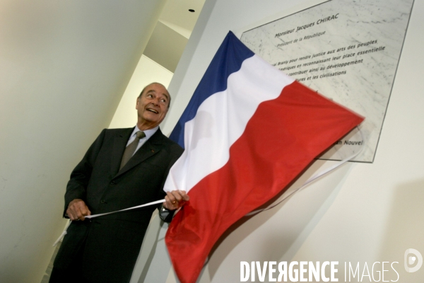 Jacques Chirac inaugure le Musée du Quai Branly