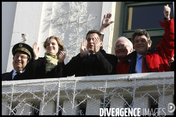 Deplacement de nicolas sarkozy en camargues