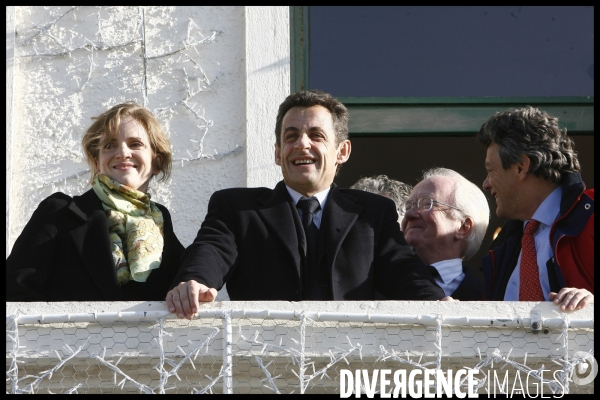 Deplacement de nicolas sarkozy en camargues