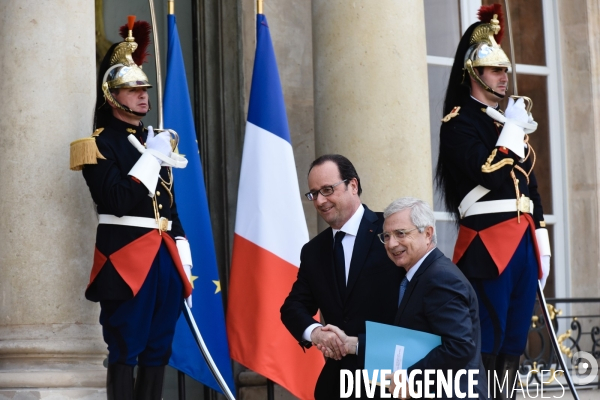 François Hollande reçoit Claude Bartolone  après le Brexit