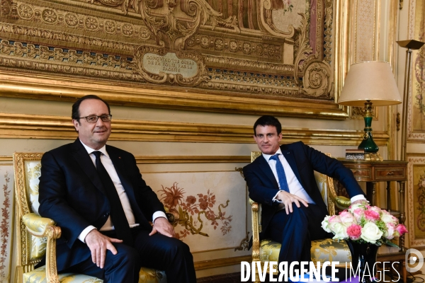 François Hollande reçoit Claude Bartolone  après le Brexit