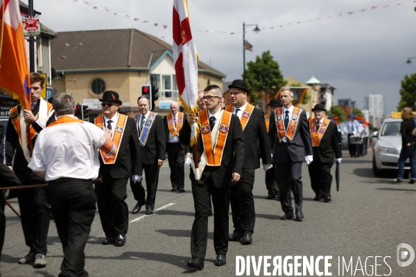 Marche Orangiste pour celebrer la victoire de la Bataille de la Boyne