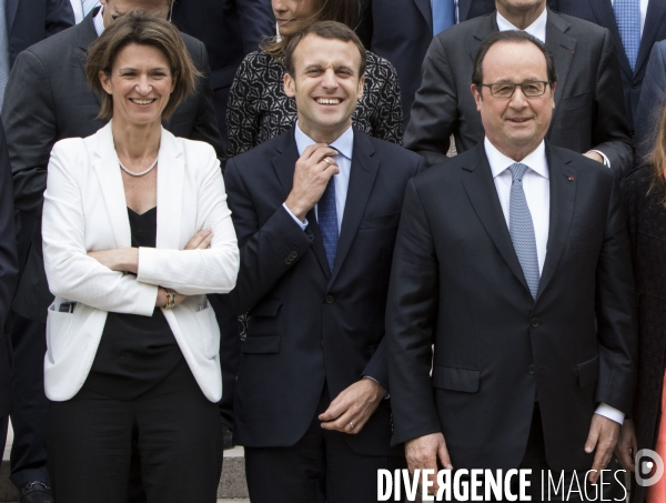 Le Président de la République François HOLLANDE reçoit pour un déjeuner à l Elysée les patrons des grands groupes industriels ou start-up du numérique présents au salon Viva Technology.