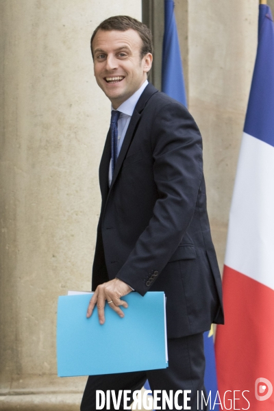 Le Président de la République François HOLLANDE reçoit pour un déjeuner à l Elysée les patrons des grands groupes industriels ou start-up du numérique présents au salon Viva Technology.