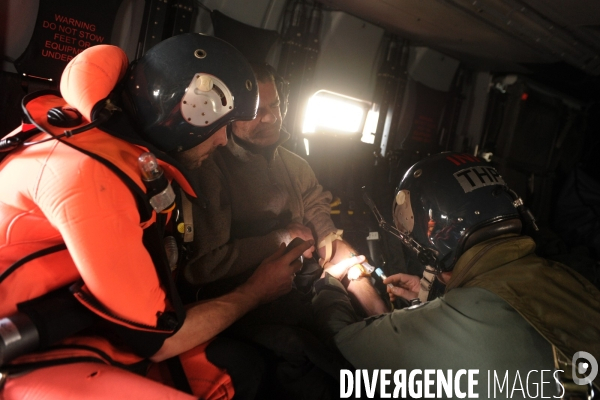 La flottille 33F de la Base Aéro Navale de Lanvéoc-Poulmic assure les missions de sauvetage en mer, assistance aux bâtiments en détresse et évacuation sanitaire