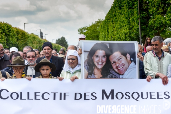 Marche à l appel des mosquées à la mémoire des deux policiers tués dans l attentat de Magnanville