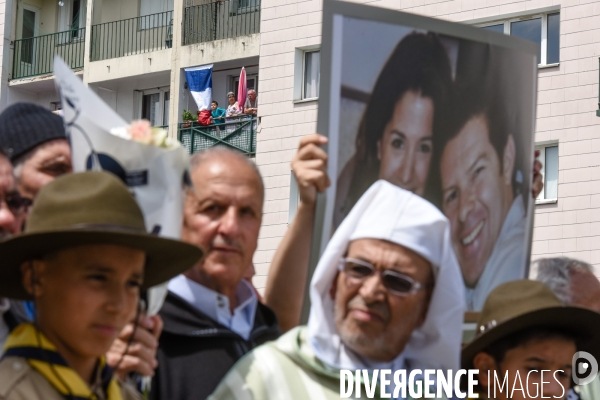 Marche à l appel des mosquées à la mémoire des deux policiers tués dans l attentat de Magnanville