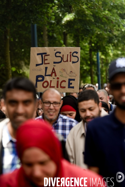 Marche à l appel des mosquées à la mémoire des deux policiers tués dans l attentat de Magnanville