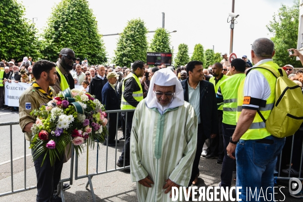 Marche à l appel des mosquées à la mémoire des deux policiers tués dans l attentat de Magnanville