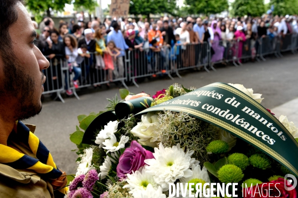 Marche à l appel des mosquées à la mémoire des deux policiers tués dans l attentat de Magnanville