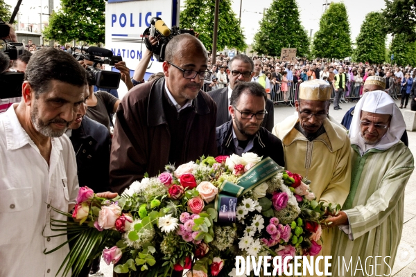 Marche à l appel des mosquées à la mémoire des deux policiers tués dans l attentat de Magnanville