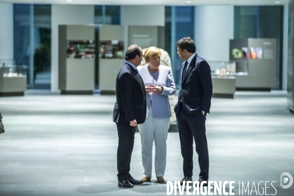 BREXIT: Angela Merkel, Matteo Renzi et François Hollande se rencontrent à Berlin