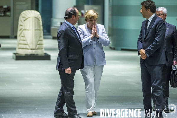 BREXIT: Angela Merkel, Matteo Renzi et François Hollande se rencontrent à Berlin