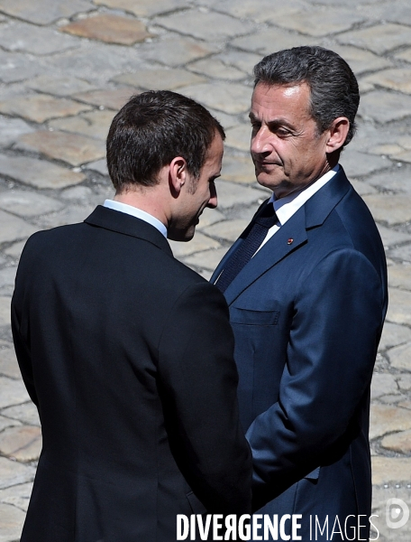 Emmanuel Macron avec Nicolas Sarkozy