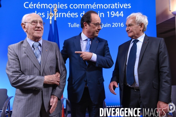 François Hollande. Commémoration du martyre de Tulle.