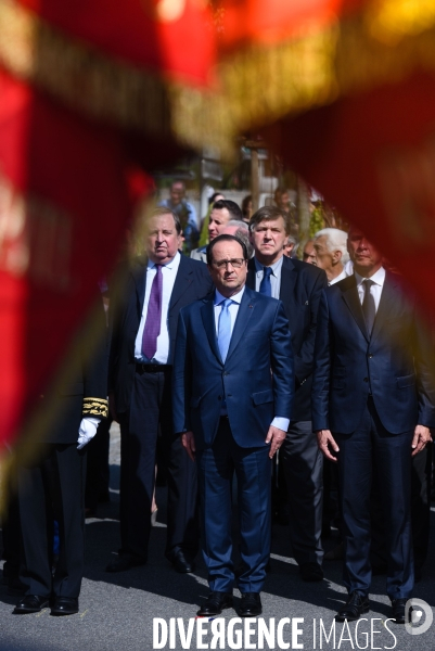 François Hollande. Commémoration du martyre de Tulle.
