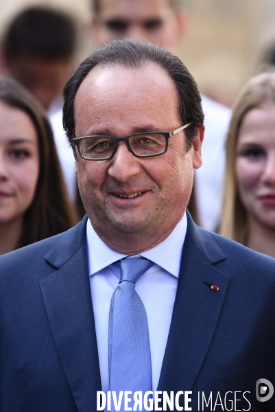 François Hollande. Commémoration du martyre de Tulle.