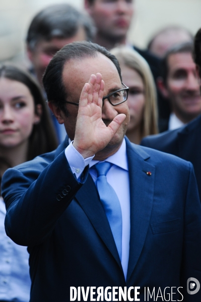 François Hollande. Commémoration du martyre de Tulle.