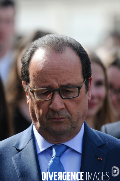 François Hollande. Commémoration du martyre de Tulle.