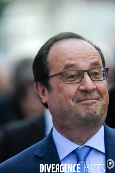 François Hollande. Commémoration du martyre de Tulle.