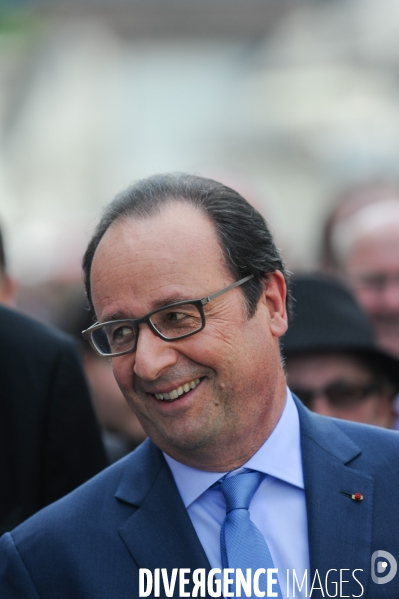 François Hollande. Commémoration du martyre de Tulle.