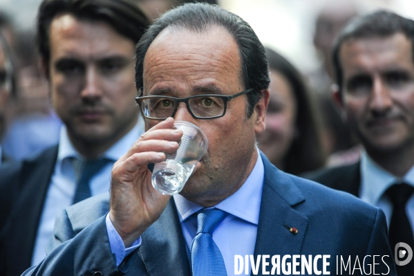 François Hollande. Commémoration du martyre de Tulle.