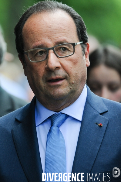 François Hollande. Commémoration du martyre de Tulle.