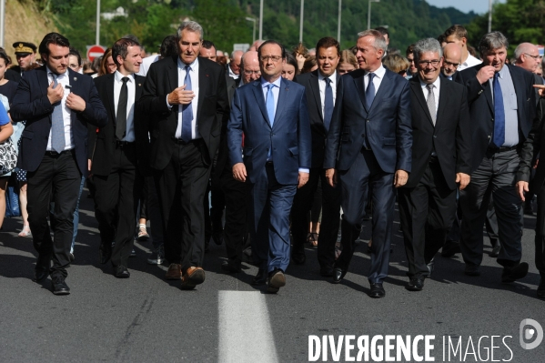 François Hollande. Commémoration du martyre de Tulle.