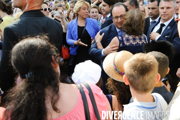 François Hollande. Commémoration du martyre de Tulle.