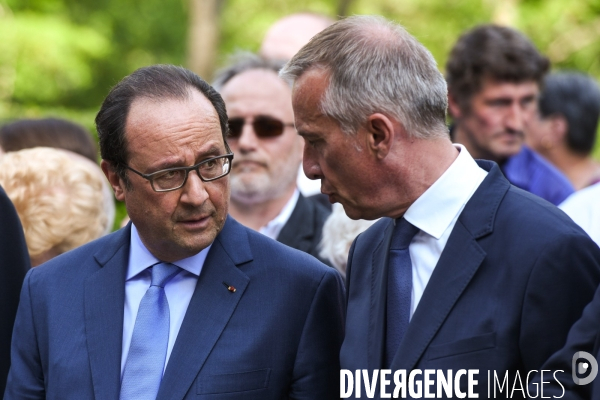 François Hollande. Commémoration du martyre de Tulle.