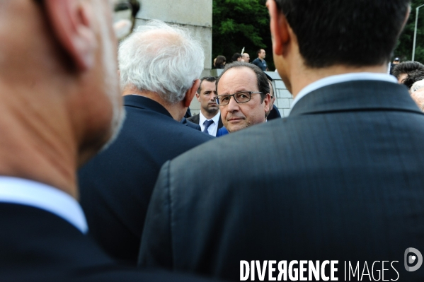 François Hollande. Commémoration du martyre de Tulle.