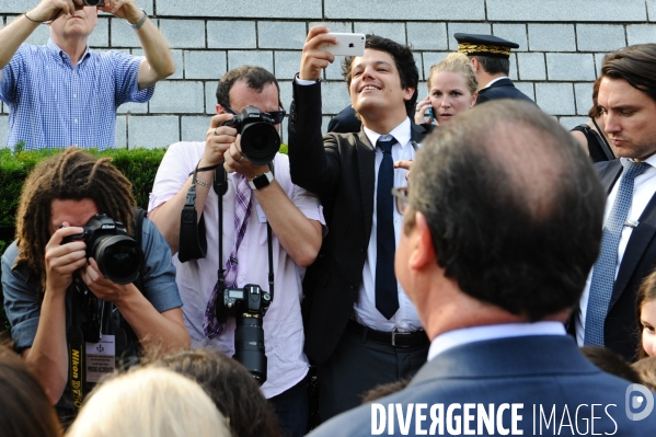 François Hollande. Commémoration du martyre de Tulle.